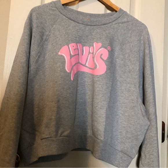 Levi's Crop Crewneck Sweatshirt Women’s Size XXL - Picture 2 of 8